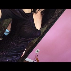 Little dark purple stretch dress.